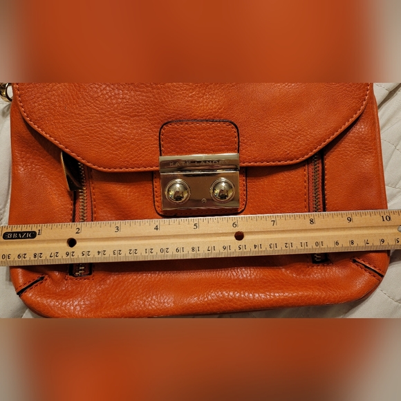 Orange leather Purse - Picture 5 of 7